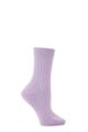 Ladies 1 Pair Pantherella 85% Cashmere Rib Socks - New Lilac