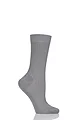 Women's 1 Pair Pantherella Classic Merino Wool Ribbed Socks - Light Grey