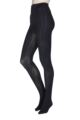 Ladies 1 Pair Thought Sara Recycled Nylon Opaque Tights - Black