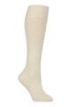 Women's 1 Pair SOCKSHOP Workforce Wool Protective Knee High Socks - Cream