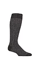 Mens 1 Pair SOCKSHOP Workforce Wool Rich Heavy Gauge Long Boot Socks - Charcoal