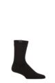 Mens 1 Pair SOCKSHOP Plain Waterproof Boot Socks - Black