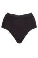 Ladies 1 Pair Love Luna High Waisted Bamboo Period Briefs - Black