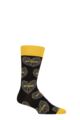 SOCKSHOP Music Collection 1 Pair Wu-Tang Clan Cotton Socks - Grey Logos