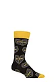 SOCKSHOP Music Collection 1 Pair Wu-Tang Clan Cotton Socks - Grey Logos