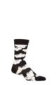 Mens and Ladies 1 Pair Happy Socks Under the Clouds Wool Socks - Black