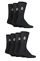 Mens 7 Pair Jeff Banks Cotton Sports Socks - Black