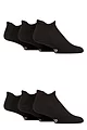 Mens 6 Pair Jeff Banks Sport Trainer Liner Socks - Black
