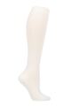 Ladies 1 Pair Pantherella 85% Cashmere Rib Knee High - Winter White