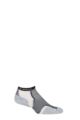 Mens and Women's 1 Pair Experia By Thorlos Cushioned Running Micro Mini Crew Socks - Solid Black