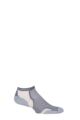 Mens and Women's 1 Pair Experia By Thorlos Cushioned Running Micro Mini Crew Socks - Grey