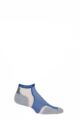 Mens and Women's 1 Pair Experia By Thorlos Cushioned Running Micro Mini Crew Socks - Royal Blue