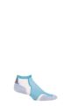 Mens and Women's 1 Pair Experia By Thorlos Cushioned Running Micro Mini Crew Socks - Teal