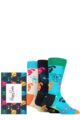 Happy Socks 3 Pair Mixed Dog Gift Boxed Socks - Multi