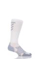Mens and Ladies 1 Pair Thorlos Experia Energy Ultra Light Running Compression Socks - White