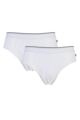 Mens 2 Pack Farah Keyhole Briefs - White