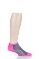Mens and Ladies 1 Pair Experia By Thorlos Fierce Ultra Light Running Micro Mini Socks - Pink