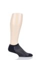 Mens and Ladies 1 Pair Experia By Thorlos Fierce Ultra Light Running Micro Mini Socks - Black