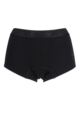 Ladies 1 Pack SueMe Beech Shorties Beech Tree Pulp Knickers - Black