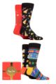 Mens and Ladies 4 Pair Happy Socks Happy Holidays Gift Boxed Socks - Multi