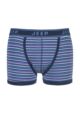 Mens 1 Pair Jeep Spirit Cotton Stripe Trunks - Blue