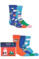 Kids 5 Pair Happy Socks Farm Socks Gift Set - Multi