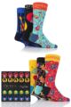Happy Socks 6 Pair Queen 'We Will Sock You' Gift Boxed Socks - Assorted