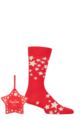 Mens and Women's 1 Pair Happy Socks Stars Gift Boxed Socks - Multi