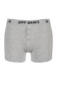 Mens Jeff Banks Leeds Buttoned* Cotton Boxer Shorts - Grey