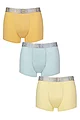 Mens 3 Pack Jeff Banks Cotton Pastel Trunks - Pastel Orange