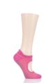Ladies 1 Pair Tavi Noir Emma Organic Cotton Yoga Socks with Grip - Rebel