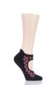 Ladies 1 Pair Tavi Noir Emma Organic Cotton Yoga Socks with Grip - Whimsy