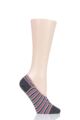 Ladies 1 Pair Tavi Noir Grace Organic Cotton Casual Patterned Trainer Socks - Tweet