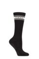 Women's 1 Pair Tavi Noir Kai Grip Socks - Ebony Mirage Stripe