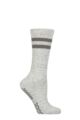 Ladies 1 Pair Tavi Noir Kai Grip Socks - Light Grey