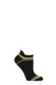 Ladies 1 Pair Tavi Noir Savvy Organic Cotton Low Rise Yoga Socks with Grip - Ebony Vibe