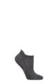 Ladies 1 Pair Tavi Noir Savvy Organic Cotton Low Rise Yoga Socks with Grip - Shadow