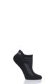Ladies 1 Pair Tavi Noir Taylor Cycling Cushioned Trainer Socks - Ebony