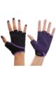 Mens and Ladies 1 Pair ToeSox Yoga Half Finger Grip Gloves - Light Purple