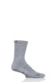 Mens 1 Pair ToeSox Base Crew Socks - Grey