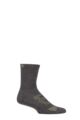 Mens 1 Pair ToeSox Base Crew Socks - Slate