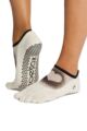 Women's 1 Pair ToeSox Full Toe Organic Cotton Luna Mesh Socks - Coconuts For You