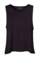 Ladies 1 Pack Tavi Noir High Low Tank Top - Ebony