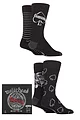 Motorhead 4 Pair Exclusive to SOCKSHOP Gift Boxed Cotton Socks - Black
