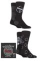 Motorhead 4 Pair Exclusive to SOCKSHOP Gift Boxed Cotton Socks - Black