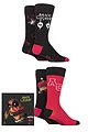 Alice Cooper 4 Pair Exclusive to SOCKSHOP Gift Boxed Cotton Socks - Black
