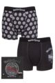 Motorhead 2 Pack Exclusive to SOCKSHOP Gift Boxed Boxer Shorts - Black