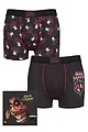 Alice Cooper 2 Pack Exclusive to SOCKSHOP Gift Boxed Boxer Shorts - Black