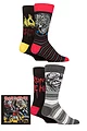 Iron Maiden 4 Pair Exclusive to SOCKSHOP The Number of the Beast Gift Boxed Cotton Socks - Multi