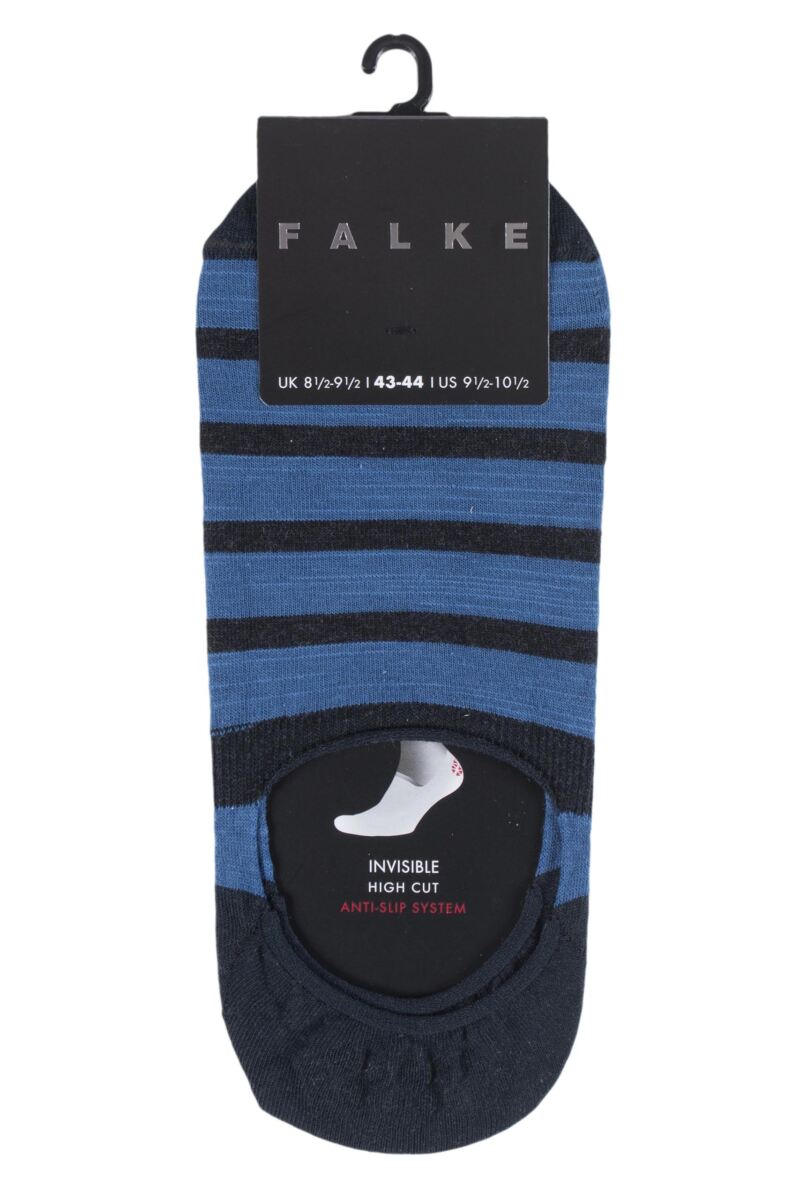 Mens Falke Even Stripe Cotton Invisible Socks from